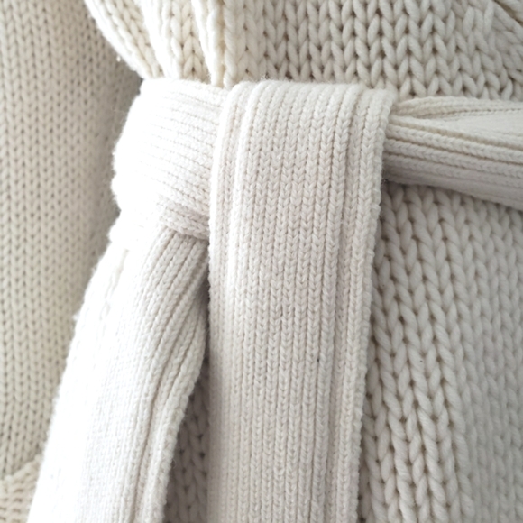 Stefanel | Belted Knit Cardigan Coat - Picture 8 of 15